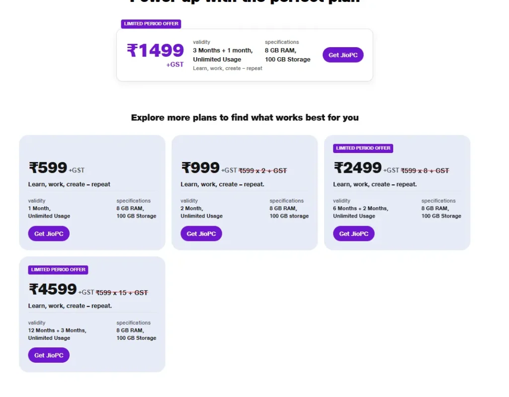 Jio PC is Here – Own a High-End Computer at Rs. 400 Monthly!